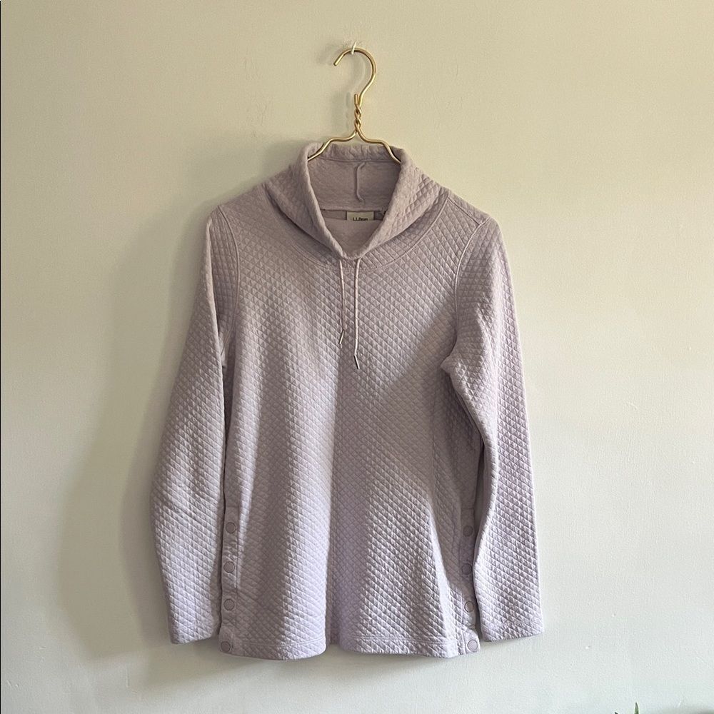 Women's Lavender Textured Sweater-L.L.Bean
